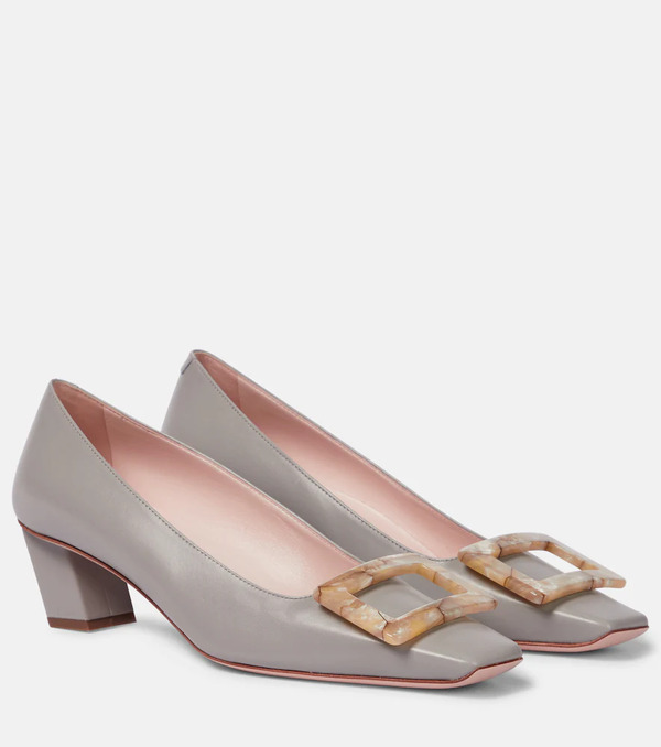  Roger Vivier Roger Vivier Belle Vivier Leather Pumps 