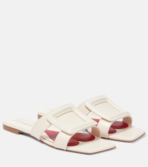  Roger Vivier Roger Vivier Buckle Leather Sandals 