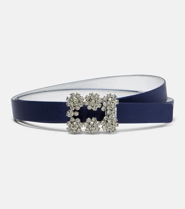  Roger Vivier Roger Vivier Efflorescence Satin Belt 