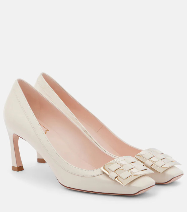  Roger Vivier Roger Vivier Trompette 70 Leather Pumps 