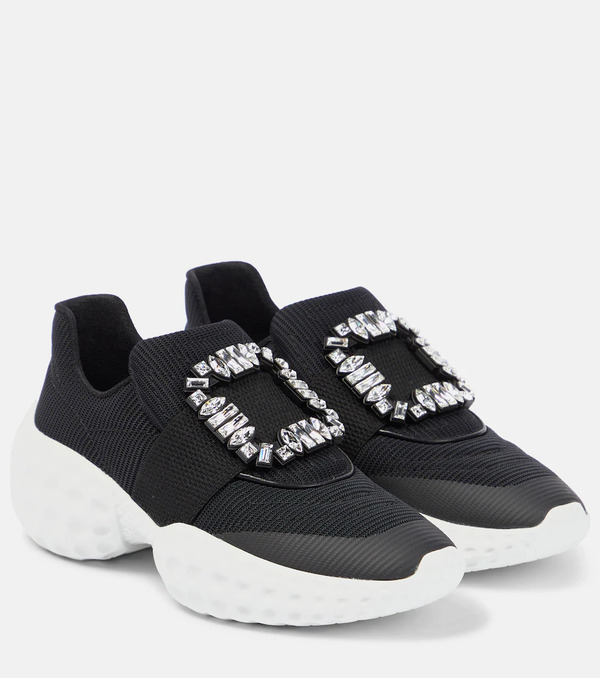  Roger Vivier Roger Vivier Viv' Run Embellished Sneakers 