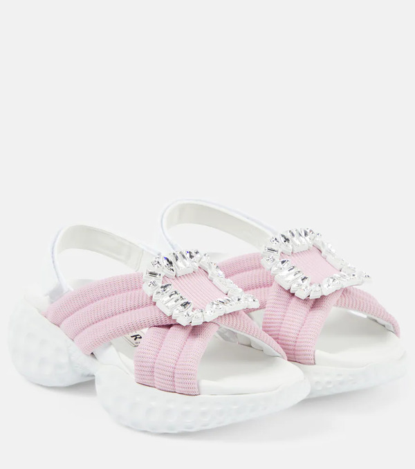  Roger Vivier Roger Vivier Viv' Run Light Embellished Sandals 