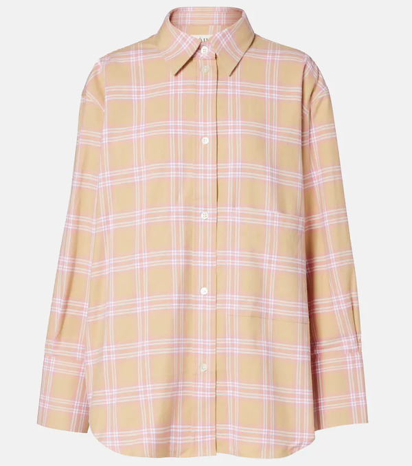  Rohe Rohe Checked Cotton Flannel Overshirt 