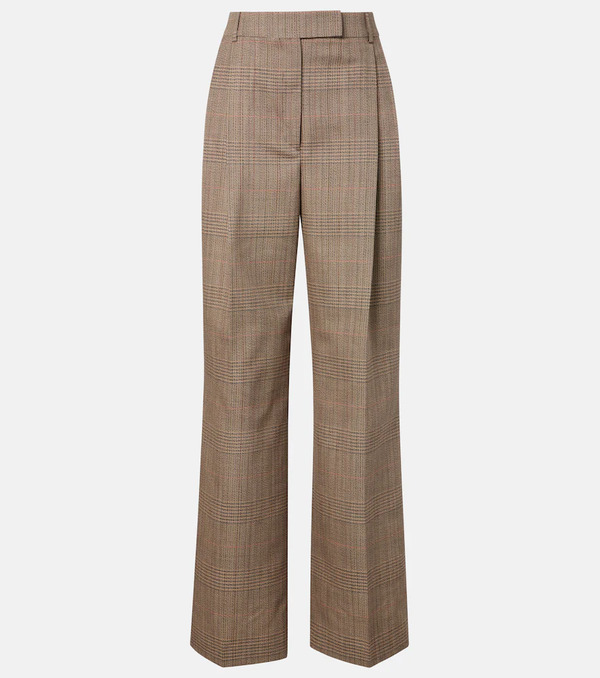  Rohe Rohe Checked Virgin Wool Straight Pants 