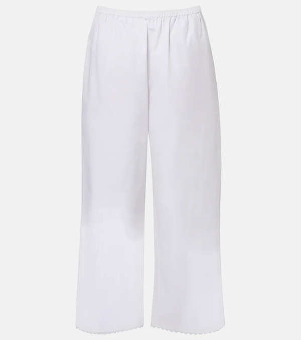  Rohe Rohe Embroidered Cotton Poplin Wide-leg Pants 