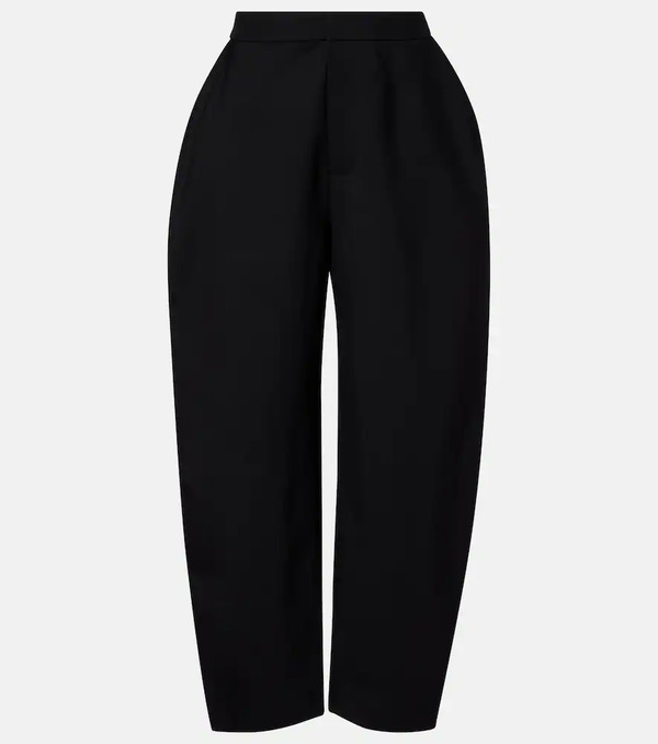  Rohe Rohe High-rise Crepe Barrel-leg Pants 
