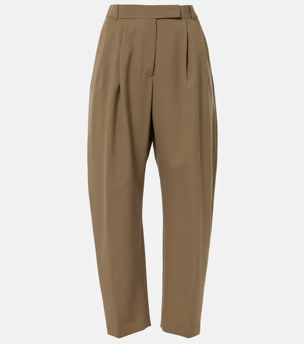  Rohe Rohe High-rise Virgin Wool Barrel-leg Pants 