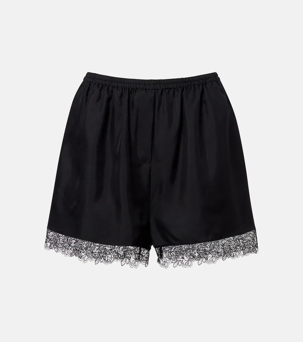  Rohe Rohe Lace-trimmed Silk Shorts 