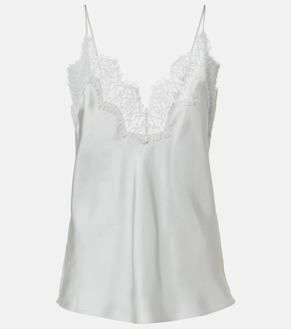  Rohe Rohe Lace-trimmed Silk Top 