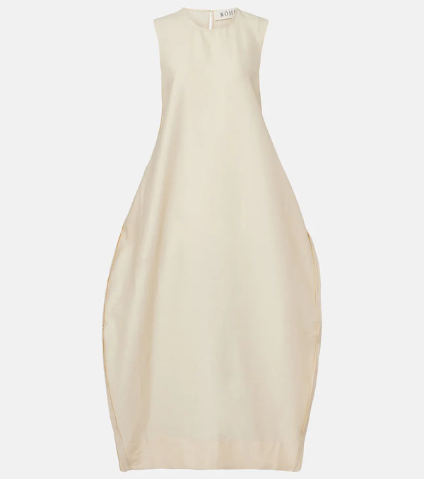  Rohe Rohe Linen And Silk-blend Maxi Dress 