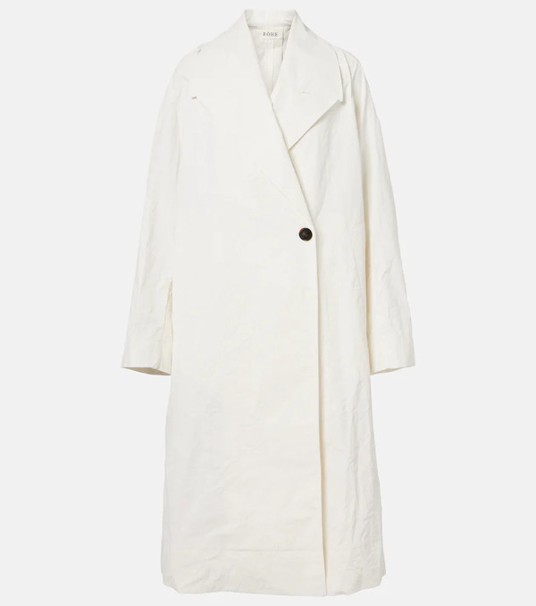  Rohe Rohe Oversized Cotton And Linen Coat 