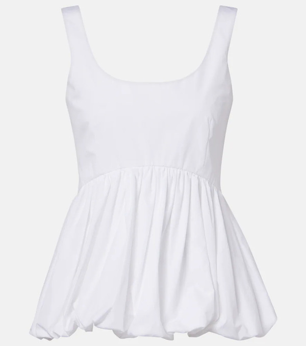  Rohe Rohe Peplum Cotton Poplin Top 