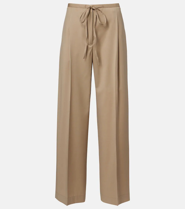  Rohe Rohe Pleated Virgin Wool Wide-leg Pants 