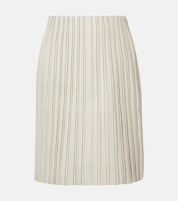  Rohe Rohe Plisse Leather Midi Skirt 
