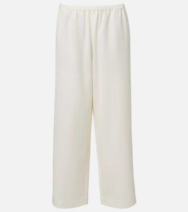  Rohe Rohe Wool-blend Cropped Wide-leg Pants 