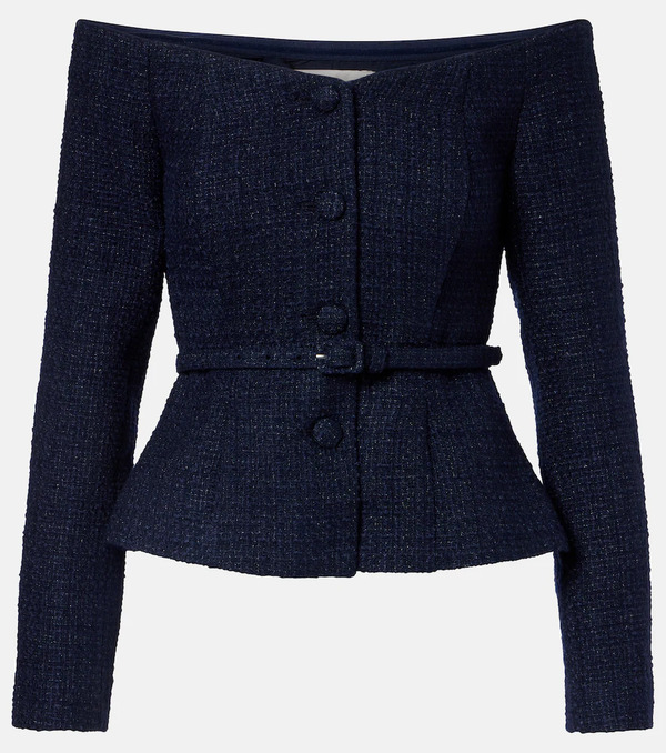  Roland Mouret Roland Mouret Off-shoulder Boucle Top 
