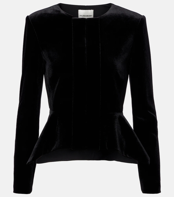  Roland Mouret Roland Mouret Peplum Velvet Jacket 