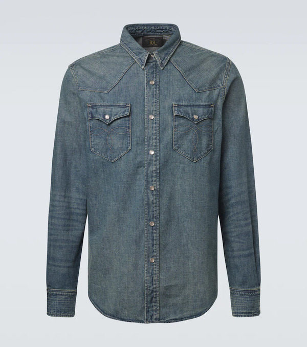  Rrl Rrl Buffalo West Denim Shirt 