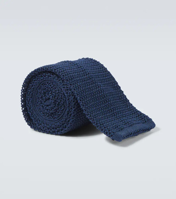  Rubinacci Rubinacci Knitted Silk Tie 