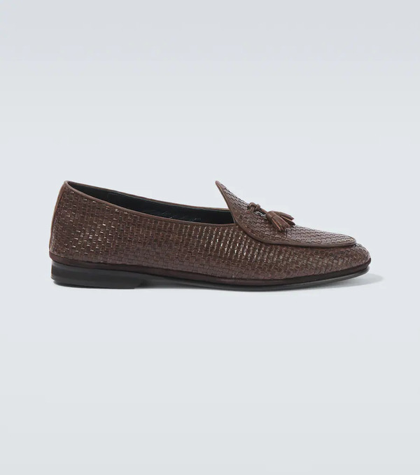  Rubinacci Rubinacci Marphy Woven Leather Loafers 