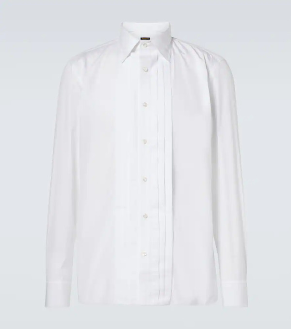  Rubinacci Rubinacci Pleated Cotton Tuxedo Shirt 