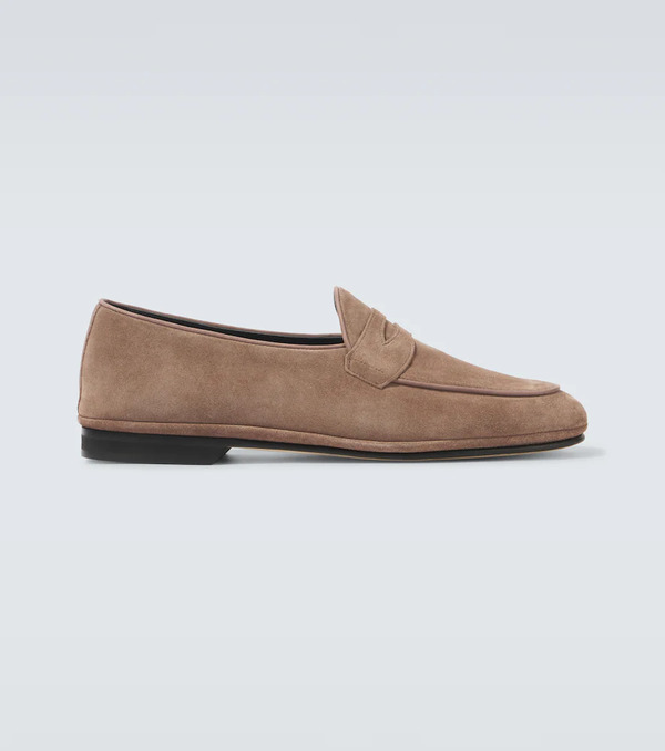  Rubinacci Rubinacci Suede Penny Loafers 