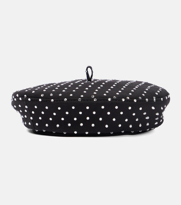  Ruslan Baginskiy Ruslan Baginskiy Beanie Embellished Twill Beret 