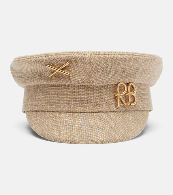  Ruslan Baginskiy Ruslan Baginskiy Monogram Newsboy Cap 