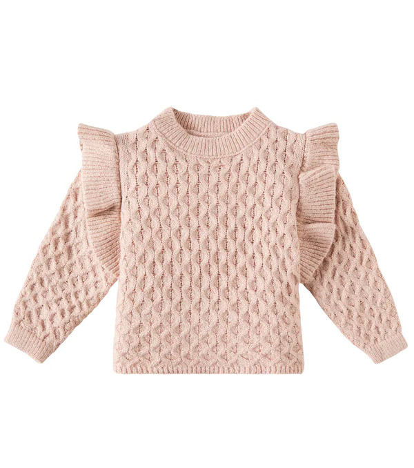  Rylee + Cru Rylee + Cru Baby La Reina Ruffled Sweater 