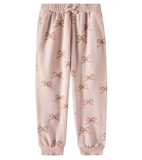  Rylee + Cru Rylee + Cru Bows Cotton-blend Sweatpants 