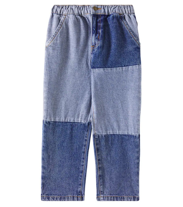  Rylee + Cru Rylee + Cru Patchwork Straight Jeans 