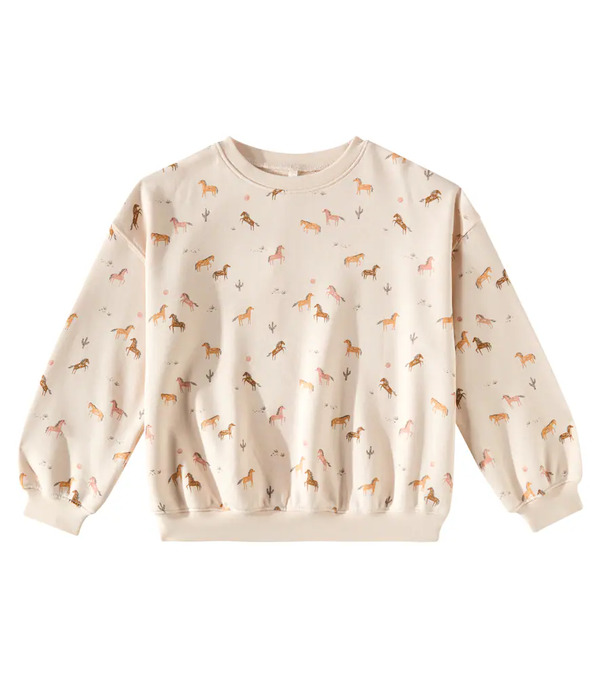  Rylee + Cru Rylee + Cru Printed Cotton-blend Jersey Sweatshirt 