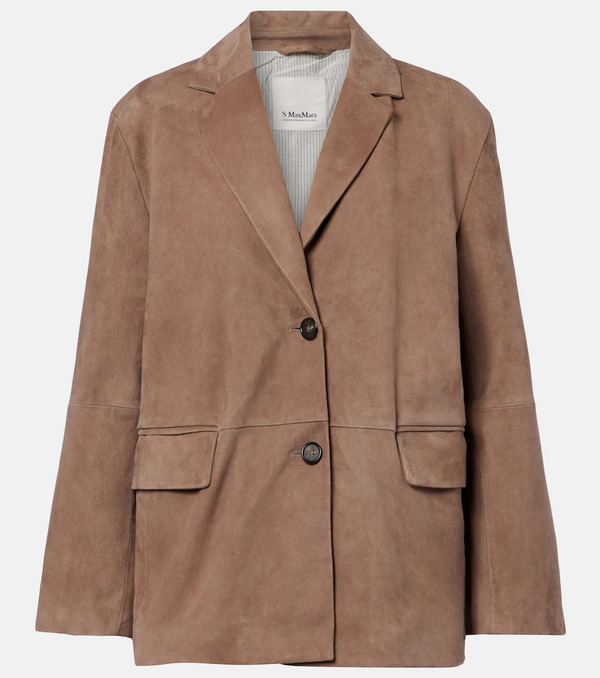  's Max Mara 's Max Mara Anfora Suede Jacket 