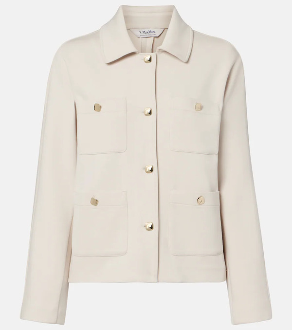  's Max Mara 's Max Mara Armonioso Cotton-blend Jersey Jacket 