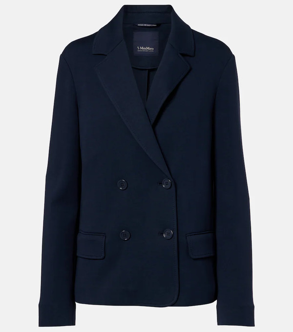  's Max Mara 's Max Mara Badia Double-breasted Cotton-blend Blazer 