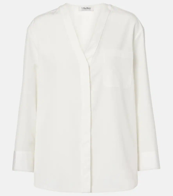  's Max Mara 's Max Mara Chicca Cotton Poplin Shirt 