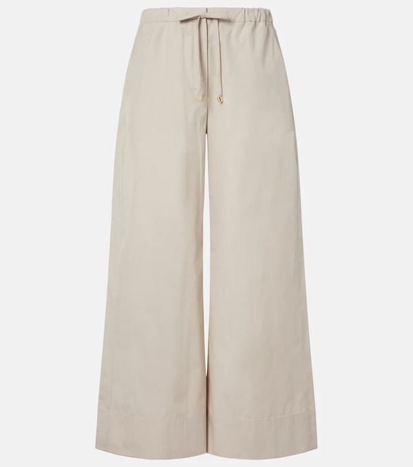  's Max Mara 's Max Mara Cotton Poplin Wide-leg Pants 