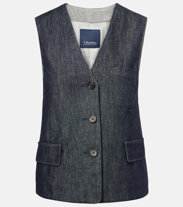  's Max Mara 's Max Mara Denim Vest 