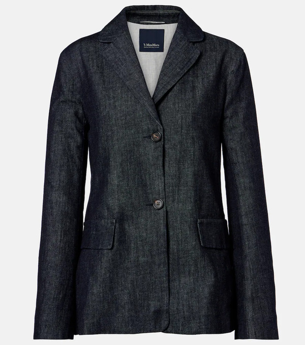 's Max Mara 's Max Mara Leone Denim Blazer 
