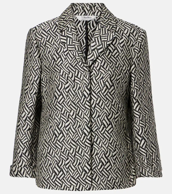  's Max Mara 's Max Mara Lira Cotton-blend Jacquard Blazer 