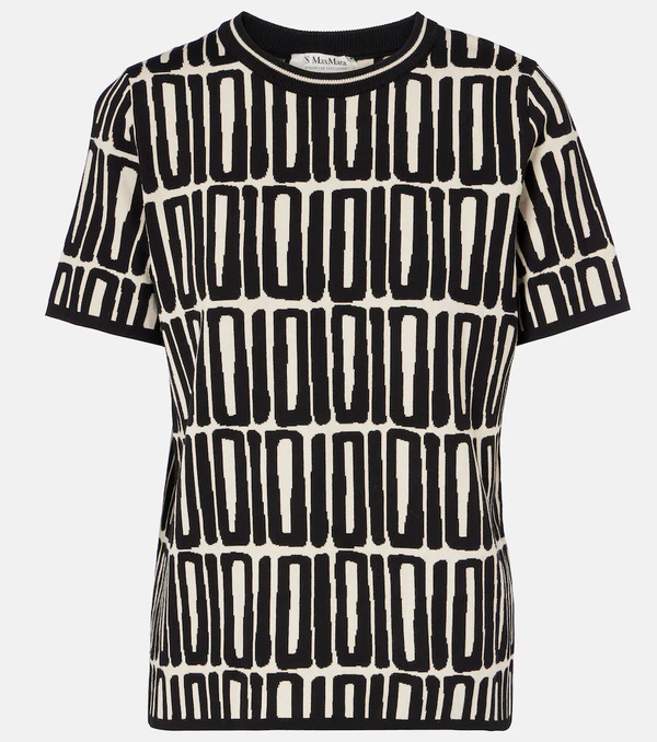  's Max Mara 's Max Mara Ramo Printed Cotton Top 