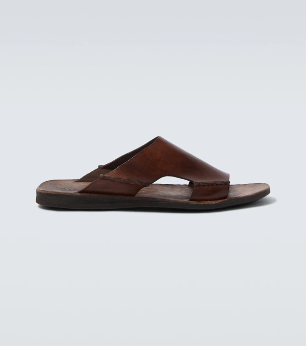  Sabah Sabah Lido Leather Slides 