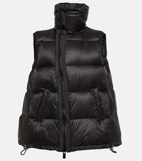  Sacai Sacai Asymmetric Quilted Down Vest 