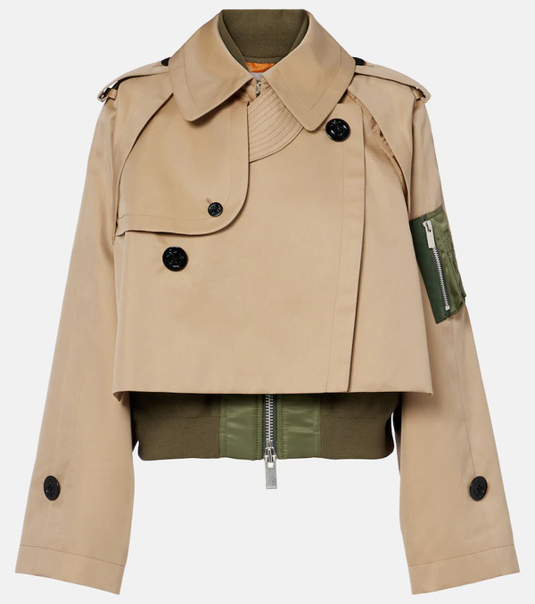  Sacai Sacai Cotton-blend Gabardine And Twill Jacket 