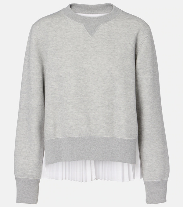  Sacai Sacai Cotton-blend Sweatshirt 