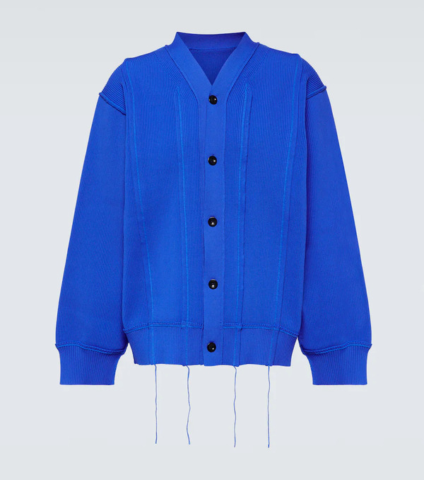  Sacai Sacai Distressed Cardigan 