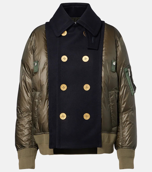  Sacai Sacai Double-breasted Down Jacket 