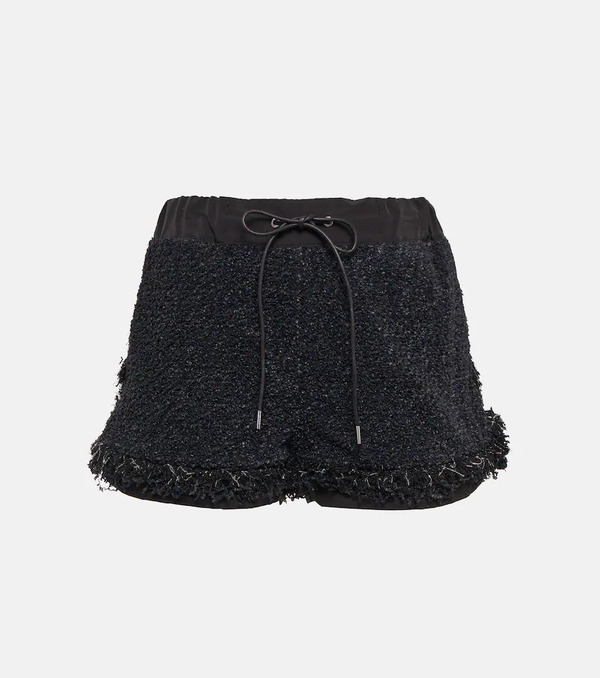  Sacai Sacai Drawstring Tweed Shorts 