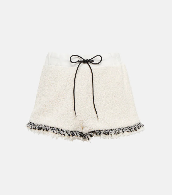  Sacai Sacai Drawstring Tweed Shorts 