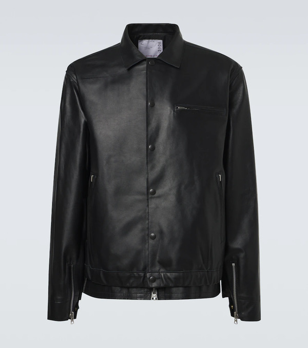 Sacai Sacai Leather Blouson Jacket 
